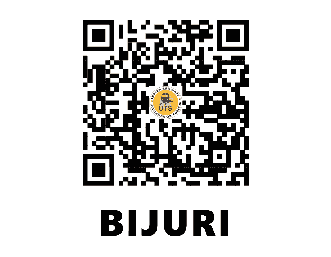 UTS QR Code for BIJURI - BJRI (SB - MADHYA PRADESH)